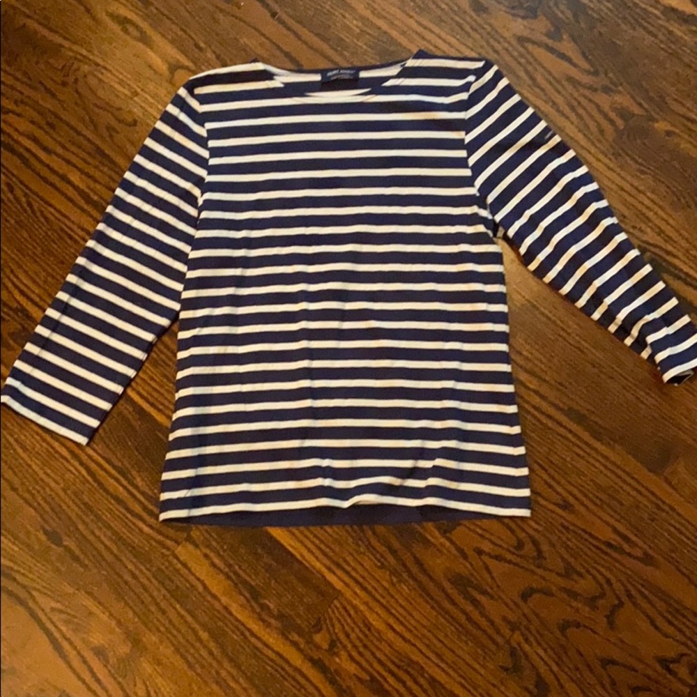 Saint James Navy striped top